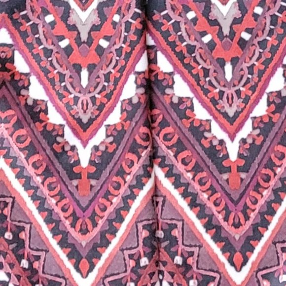 Christopher & Banks Bright Geometric Spandex Stretch Plus Size Skirt Size 2X - Picture 7 of 8